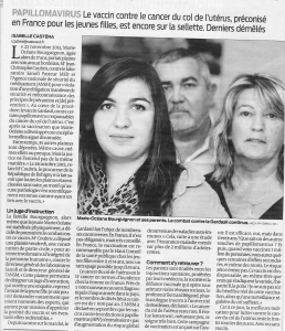 Gardasil en justice (Sud Ouest)