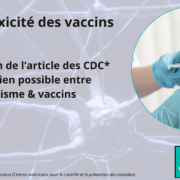 Traduction article CDC autisme et vaccin