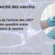 Traduction article CDC autisme et vaccin